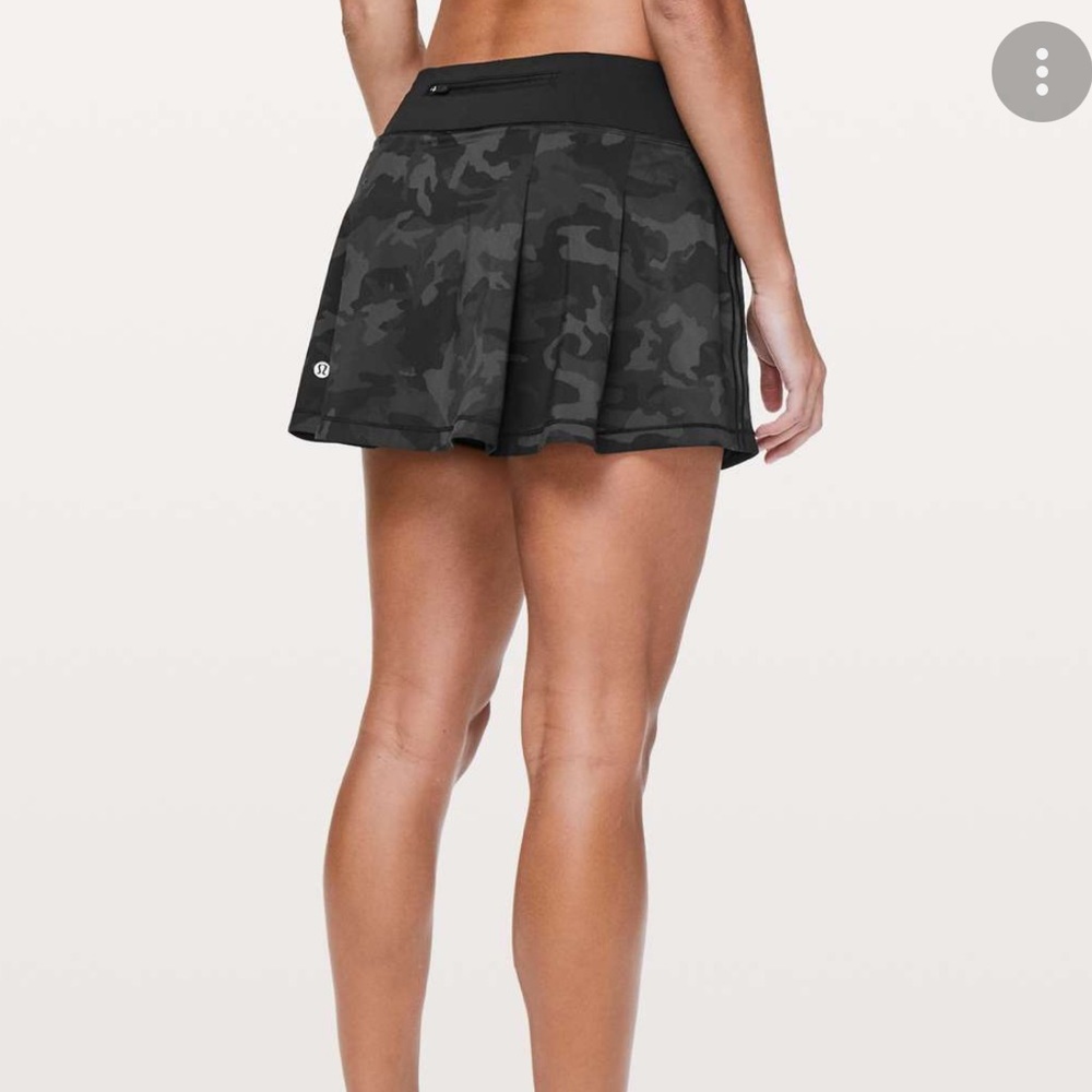 Black camo lululemon skort